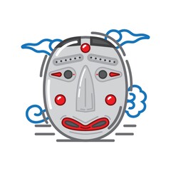 korean traditional mask design