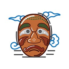 korean traditional mask design