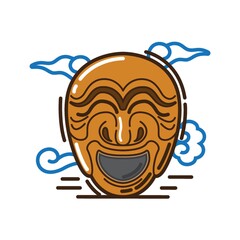 korean traditional mask design
