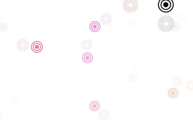 Light Pink vector background with spots.