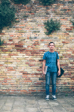 Student outdoors portrait