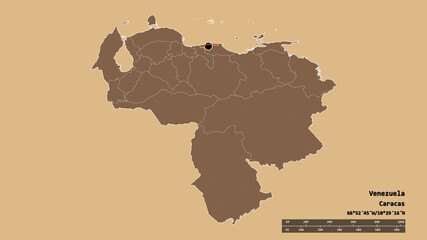 Location of Vargas, state of Venezuela,. Pattern