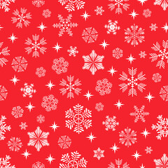 Snowflakes seamless pattern. Christmas New Year's snowflakes. Winter pattern. Design for website design.