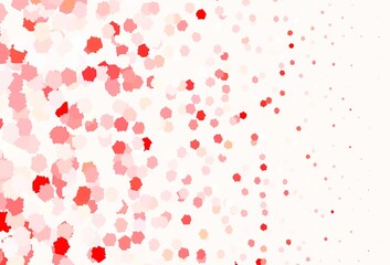 Light Red vector backdrop with memphis shapes.