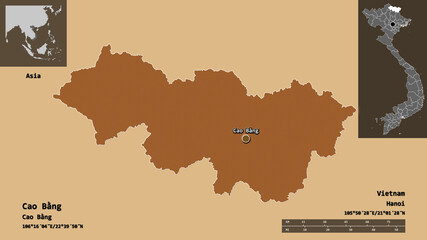 Obraz premium Cao Bang, province of Vietnam,. Previews. Pattern