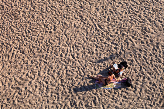 Friends on a beach