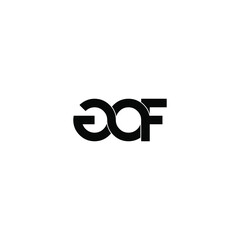 gof letter original monogram logo design