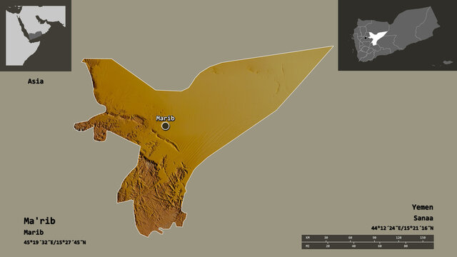 Ma'rib, governorate of Yemen,. Previews. Relief