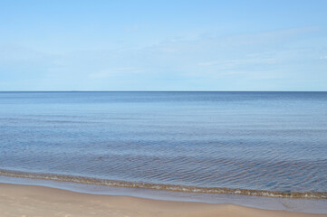 Sea at sunny day, Karelian isthmus, Russia.