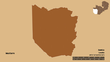 Western, province of Zambia, zoomed. Pattern