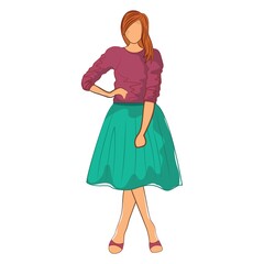 fashion model sketch