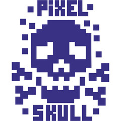 pixel skull, vintage design t shirts