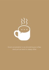 Coffee and conversation quote