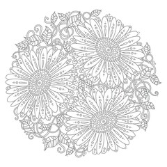 intricate floral design