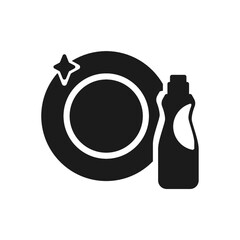 dishwasher detergent with a plate