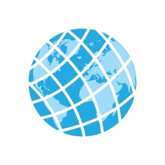 Earth globe with abstract concept