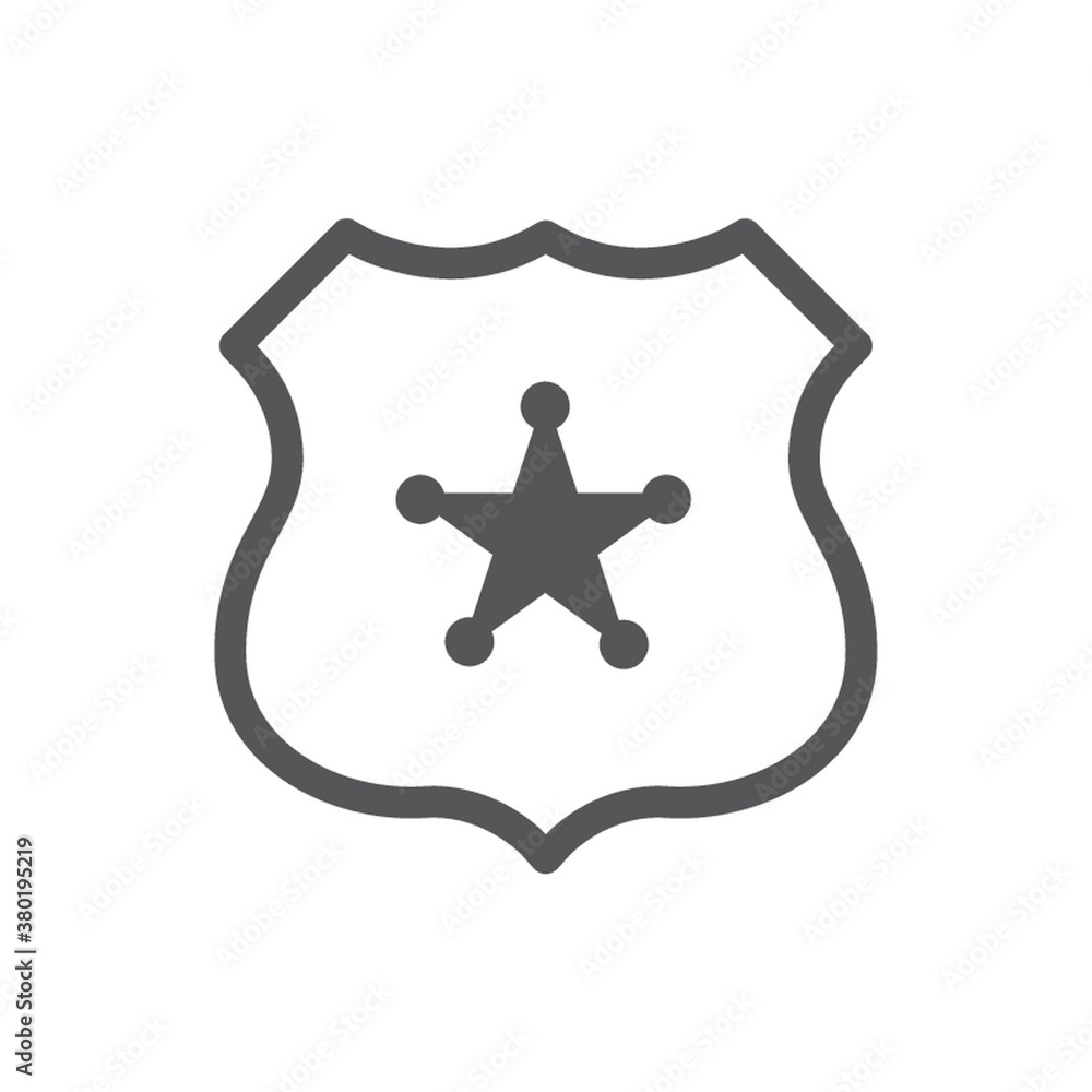 Canvas Prints Police badge