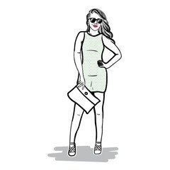 Fashion model sketch