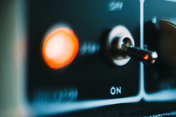 Power Switch on a Vacuum Tube Guitar Amplifier