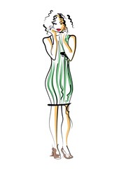 Fashion model sketch