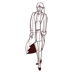 fashion model sketch