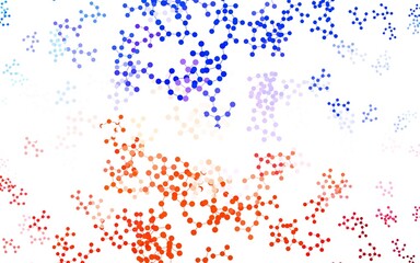 Light Blue, Red vector template with artificial intelligence structure.