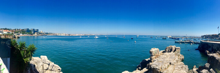 Panoramic view ocean atlantic portugal