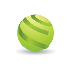 Spherical logo element design