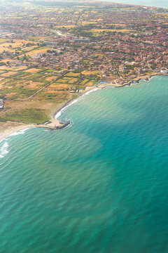 Aerial View of the Italian South Western Coastline