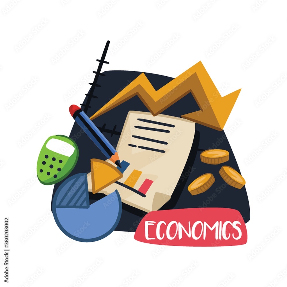 Wall mural economics academic subject