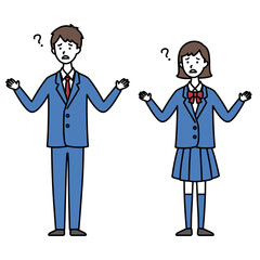 わからない男女中高生