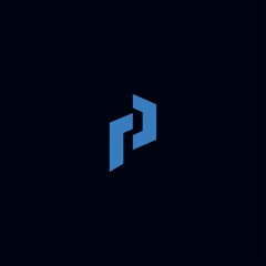 Obraz premium Simple and modern initial P logo design