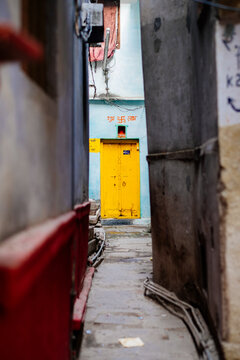 Traditional Doorway in Varanasi Village