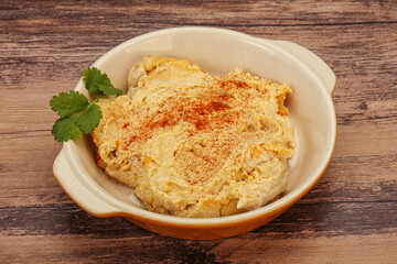 Vegan dietary cusine - humus snack
