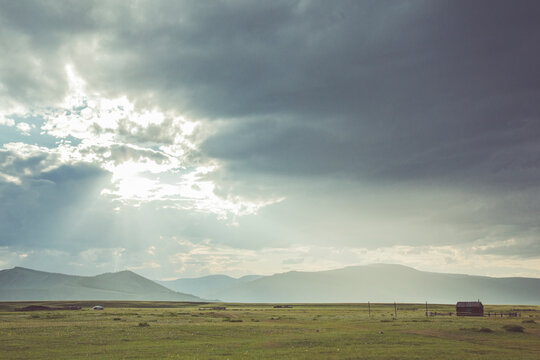 Big Clouds, Little Barn