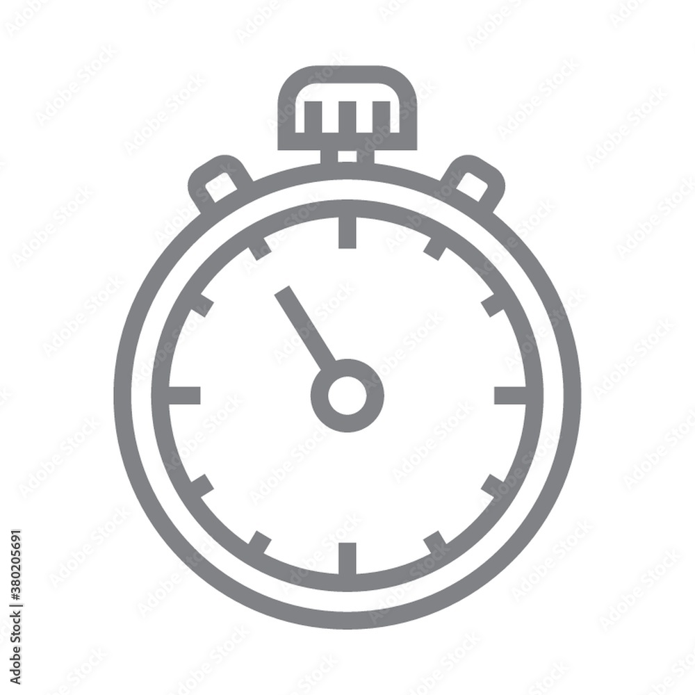 Wall mural stopwatch icon