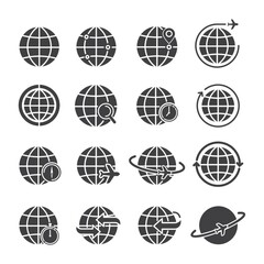 collection of global icons