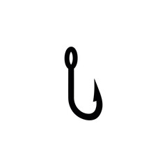 fish hook icon. vector illustration