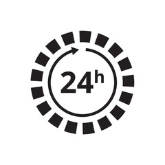 24 hours icon