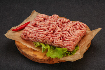 Raw Minced pork meat for cooking