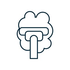 Vacuum cleaning up dust