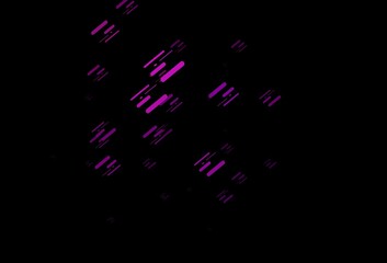 Dark Purple vector texture with colorful lines.