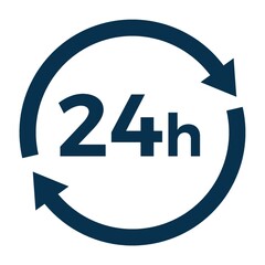 24 hours icon