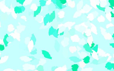 Light Green vector texture with abstract forms.