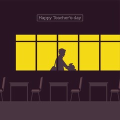 Happy teacher's day design
