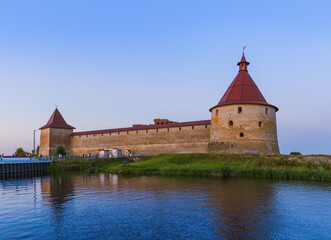 Fortress Oreshek on a small island on the Neva River - Leningrad Region Russia