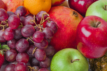 Ripe fruits background