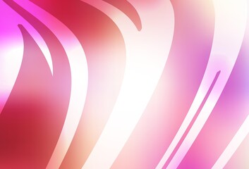 Light Red, Yellow vector blurred shine abstract template.