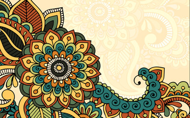 Abstract floral background.Vector