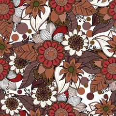 Möbelaufkleber Seamless repeating floral pattern.Vector © alexmu